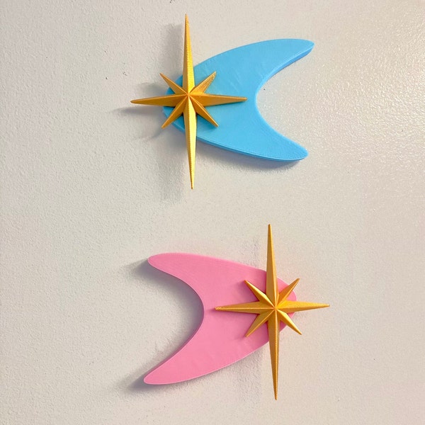 Mid Century Modern Boomerang Wall decor, Retro Furniture Decor, Modern vintage Wall Art, Atomic Starburst, Starburst 1960s, MCM Decor