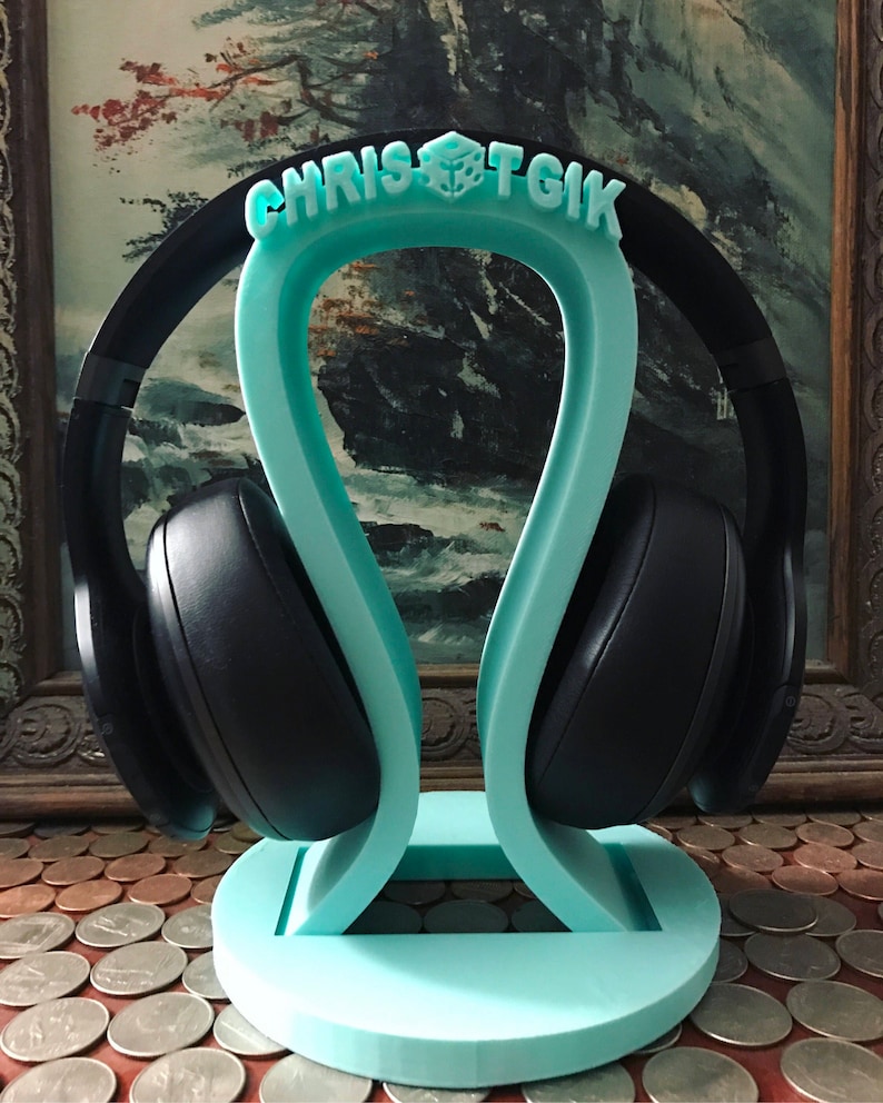 Custom Name headphone stand, Tech accessories, Personalize Tech, Gifts for man, Game Girl, Gamer gifts,Birthday Gift, DJ Gift, Game tag image 8