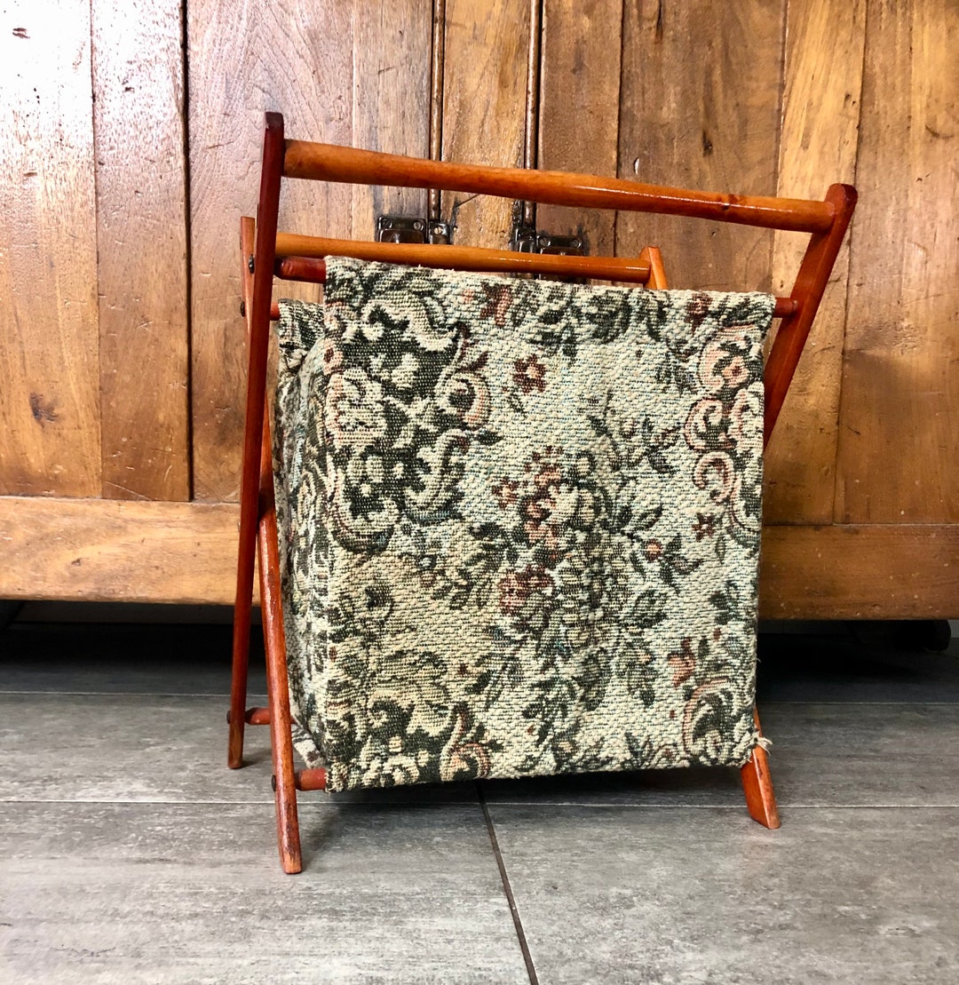 Vintage Knitting Basket Vintage Sewing Basket Knitting Etsy