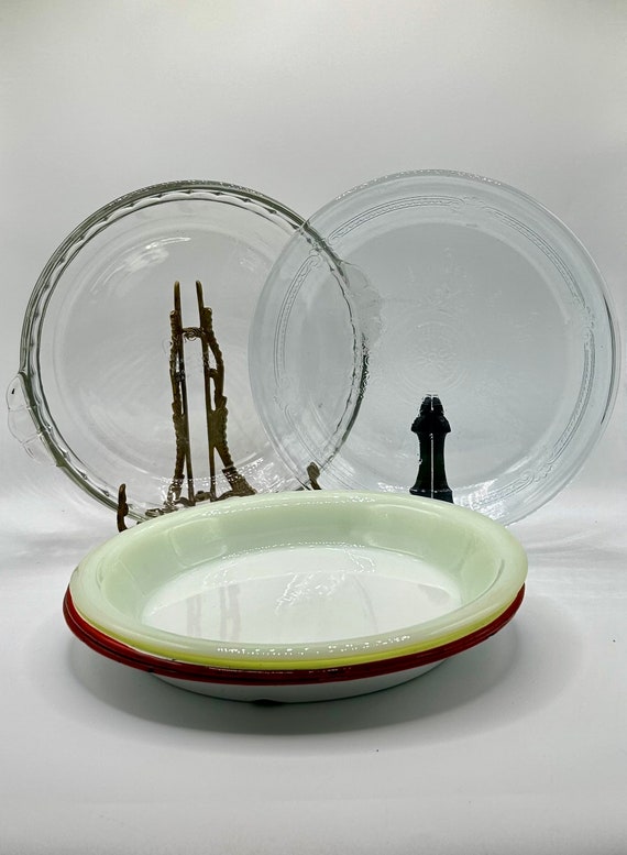 Vintage Pie Rack Metal Pie Rack Pyrex Pie Plate Lime Green Pyrex Enamel Pie Plate Red and White Enamel Embossed Glass Pie Plate Etsy Canada