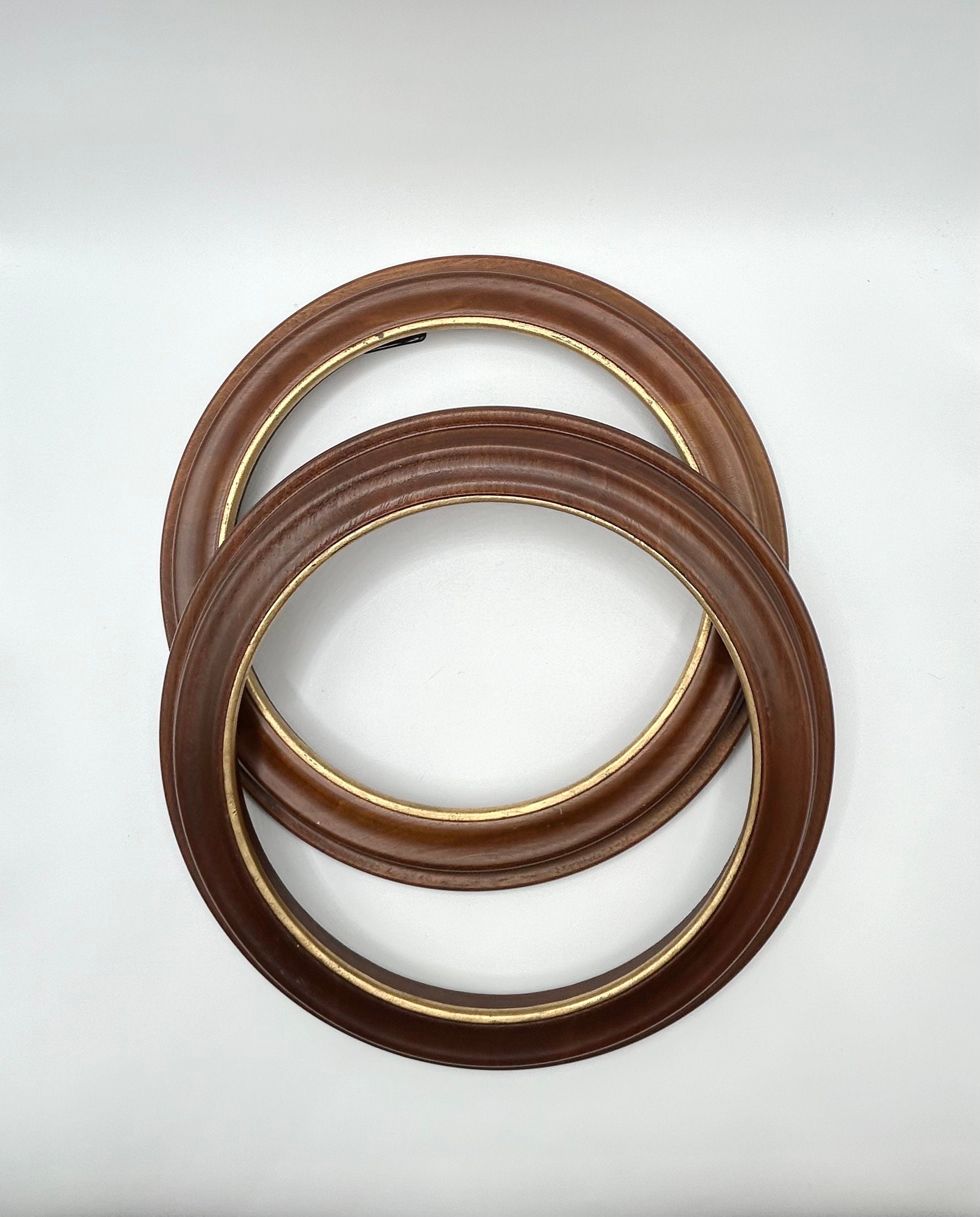 Round wooden plate frames sale