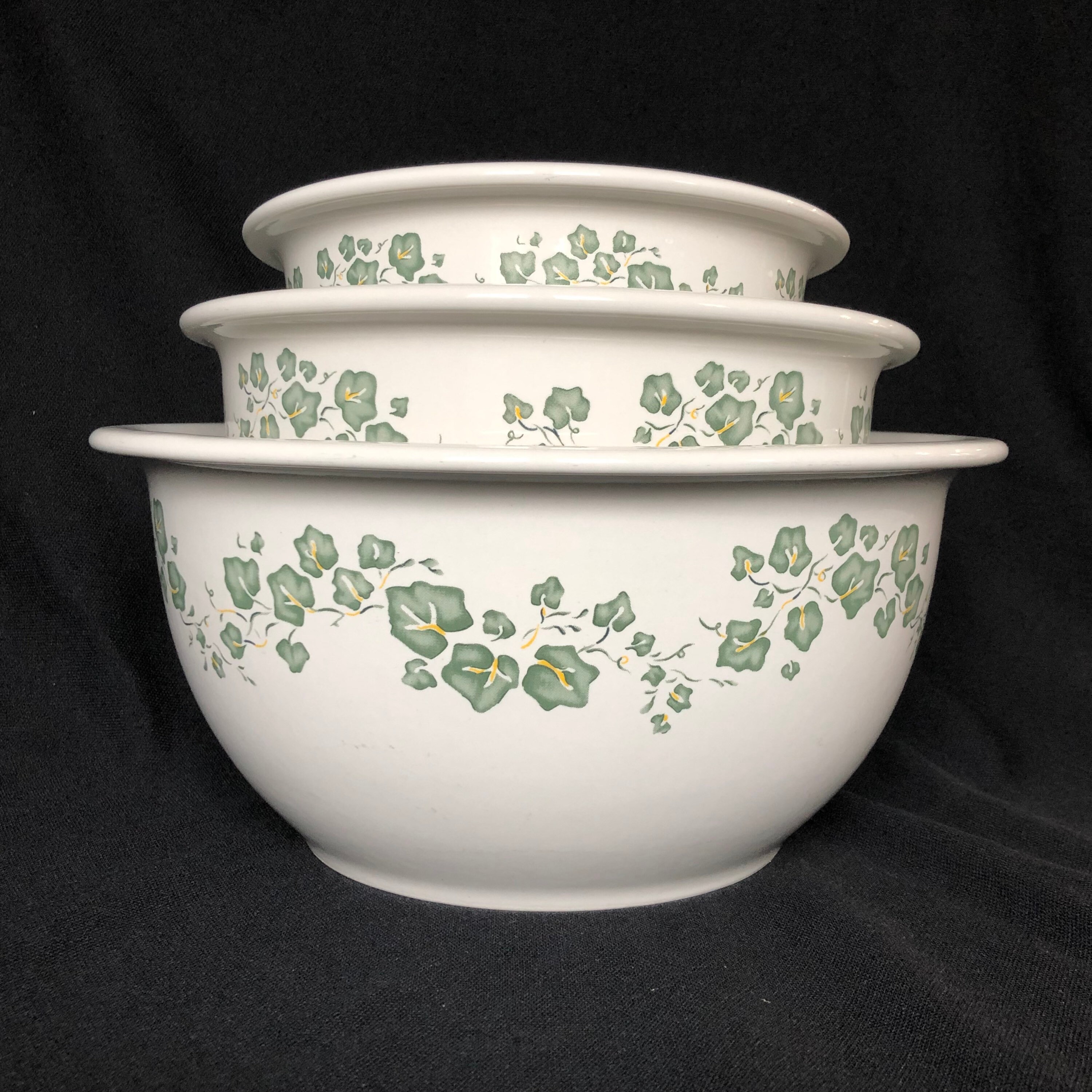 Vintage Corelle Callaway Coordinates Ivy Mixing Bowl Set Etsy