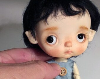 14 BJD 13 BJD SD Doll Knitted Scarf Gray Black DV5-006