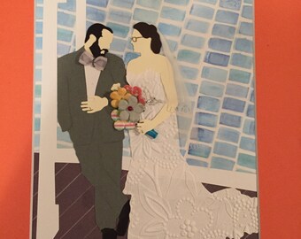 Custom Paper Wedding Portrait