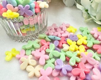 Perline a forma di farfalla arcobaleno/120 perline