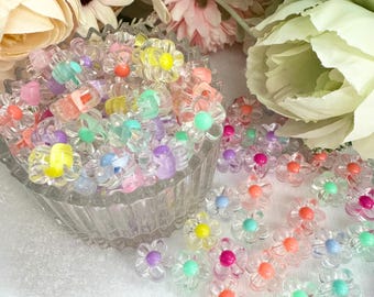 Regenbogen Blumen Beads/120 Beads