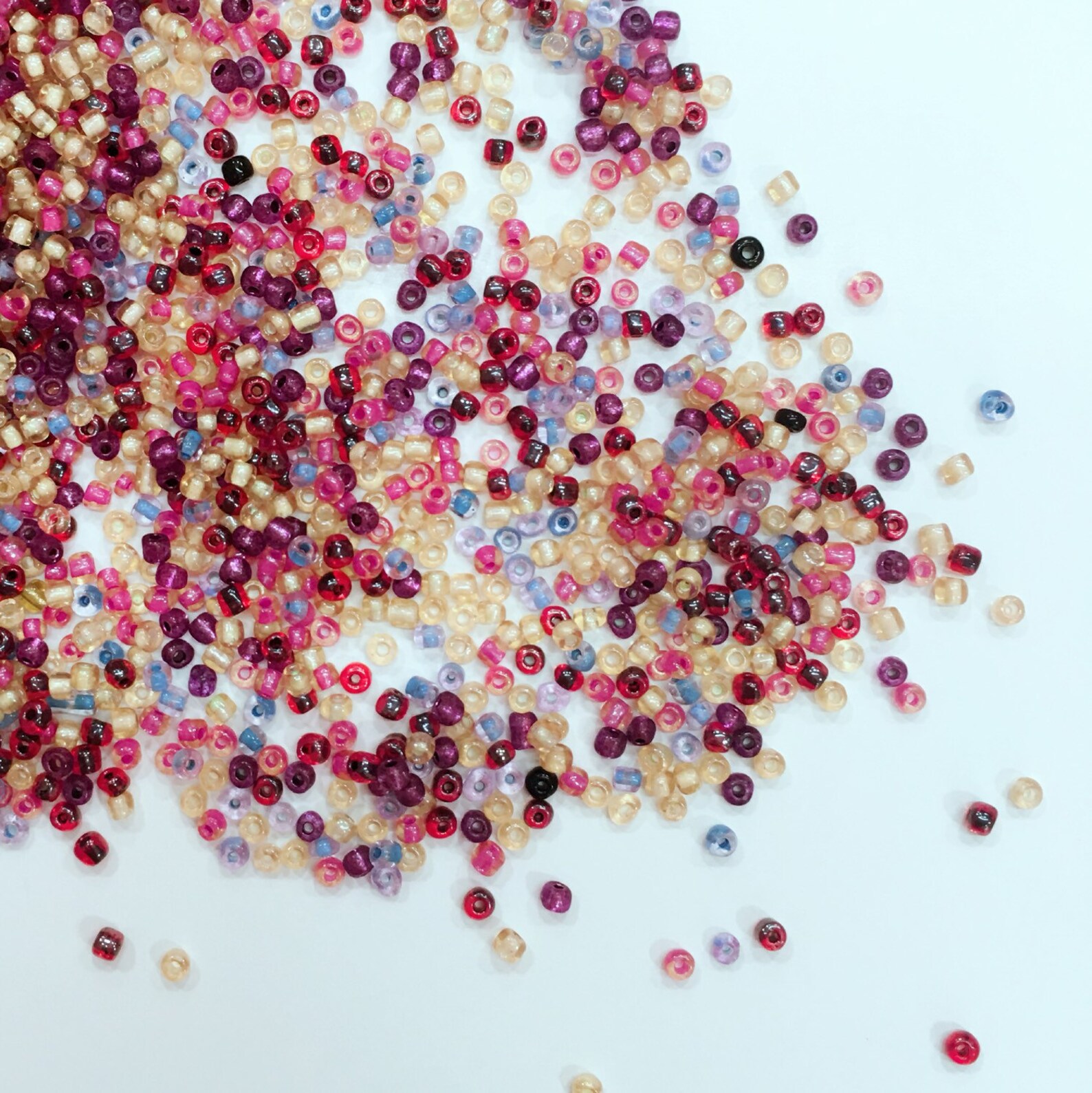 Rainbow Glass BeadsGlass BeadsRainbow Beads/400 Beads Etsy