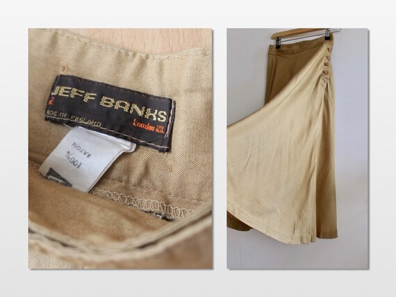 Jeff Banks Caramel High Waisted Midi Skirt