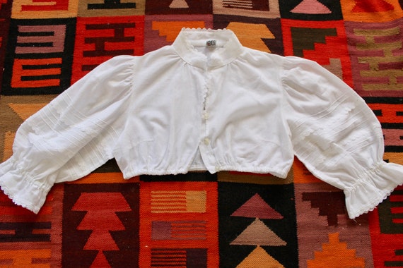 Cropped Dirndle Peasant Blouse