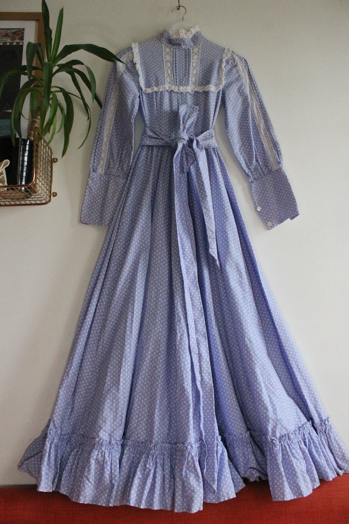 Vintage Laura Ashley Prairie Dress made in Wales Etsy