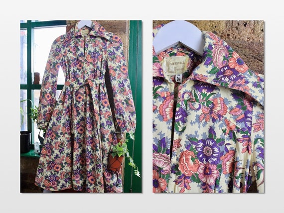 Beautiful LIBERTY Floral smock 70's Dress