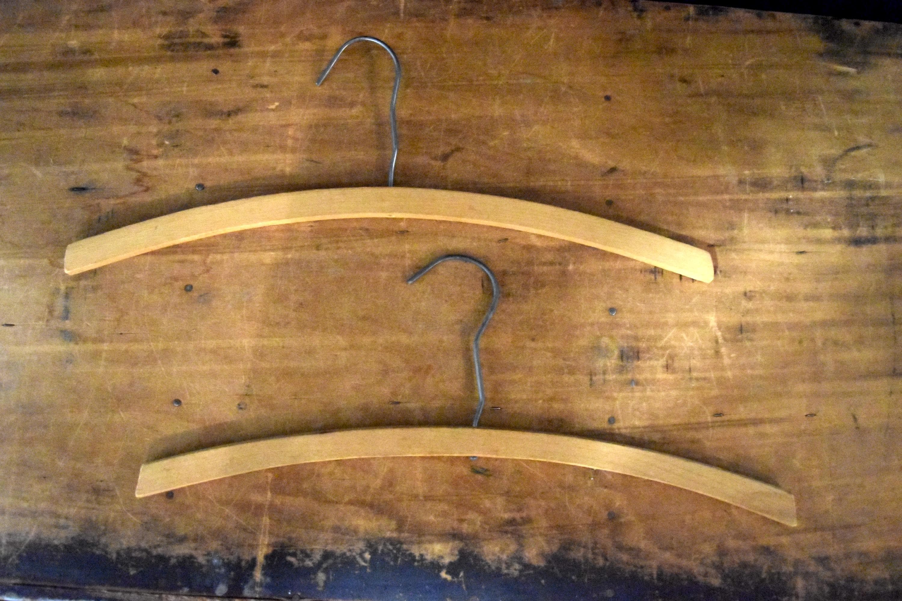 Vintage Wooden Clothes Hangers - Laundry, Sewing Room Decor - Etsy