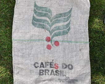 Cafe Do Brasil Burlap Coffee Sack: DIY Decor (26"x 38")