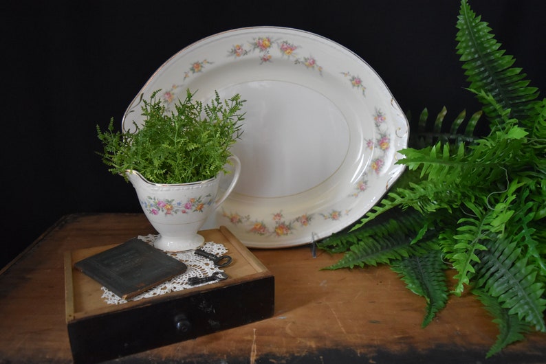 Eggshell Georgian Homer Laughlin Platter Vintage Platter Oval Platter Countess Homer Laughlin Platter Homer Laughlin Platter