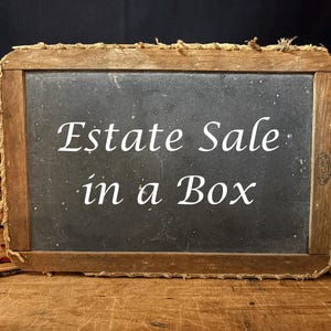 Estate Sale in a Box, Vintage Mystery Box, Surprise Antique Box