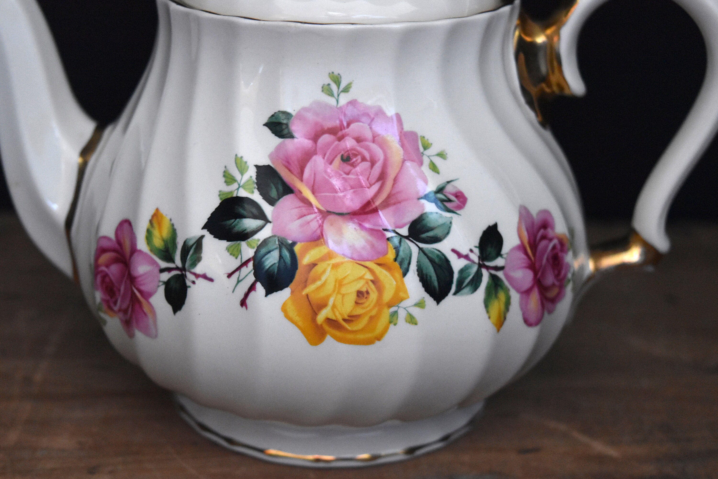 Sadler Floral Teapot Vintage Teapot Sadler English Tea Pot Etsy