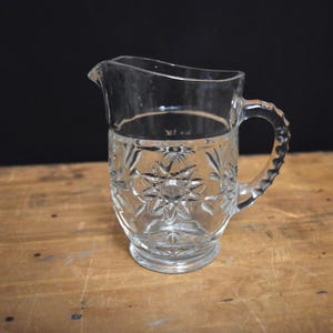 Vintage Anchor Hocking Starburst Glass Pitcher