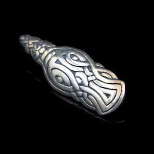 Vintage Viking Jewelry Replica Sterling Silver Pendant / Brooch, Marked 'SODE'