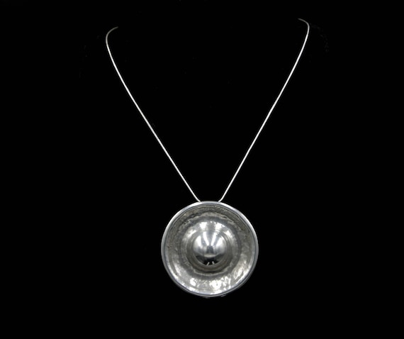 Bernhard Hertz Solid Silver Pendant Necklace Dani… - image 1