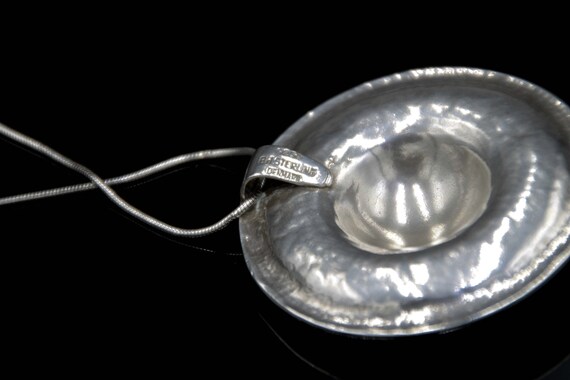 Bernhard Hertz Solid Silver Pendant Necklace Dani… - image 5