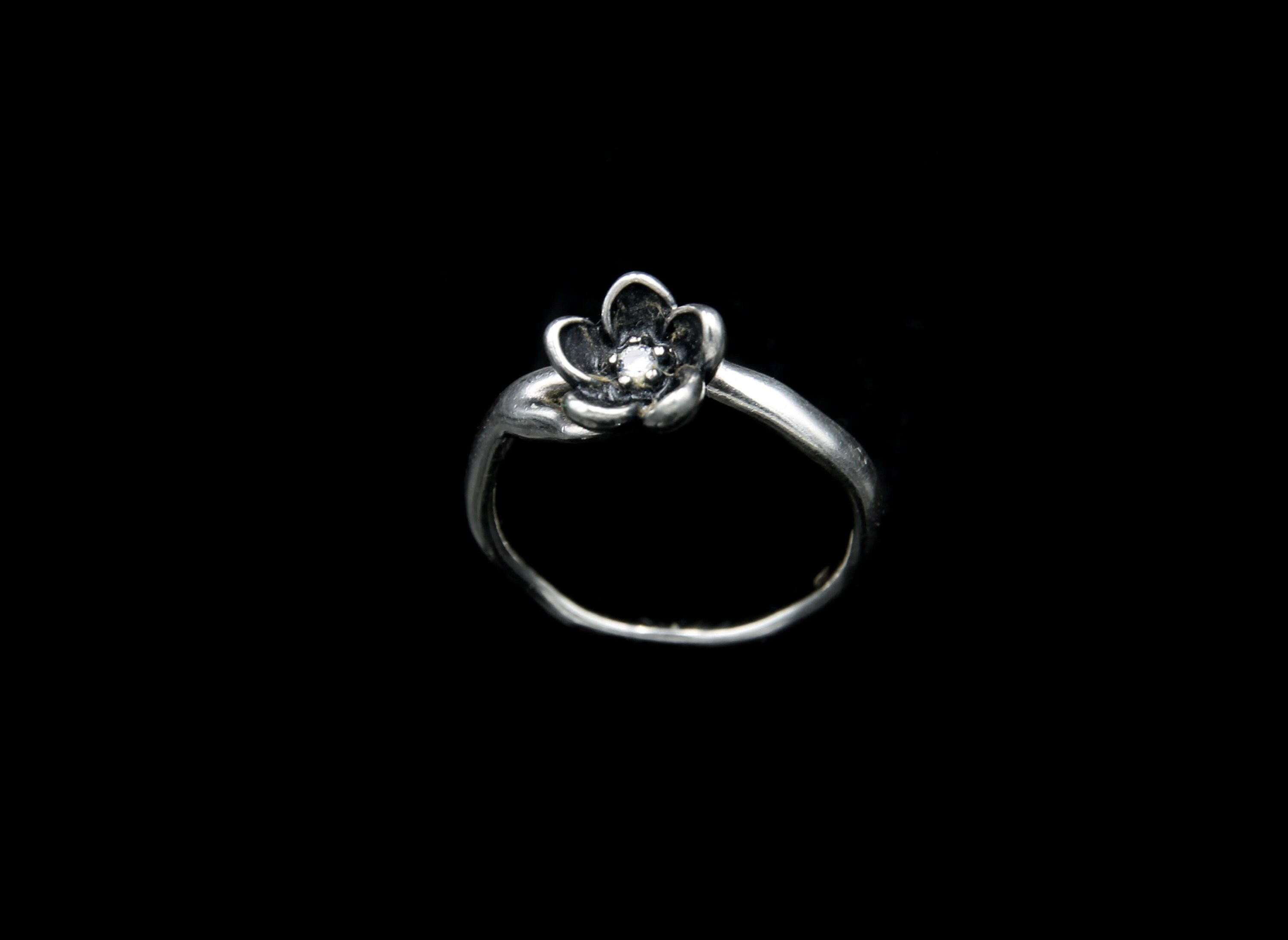 Authentic PANDORA ALE Mystic Floral Silver Cz Flower Ring Size Etsy