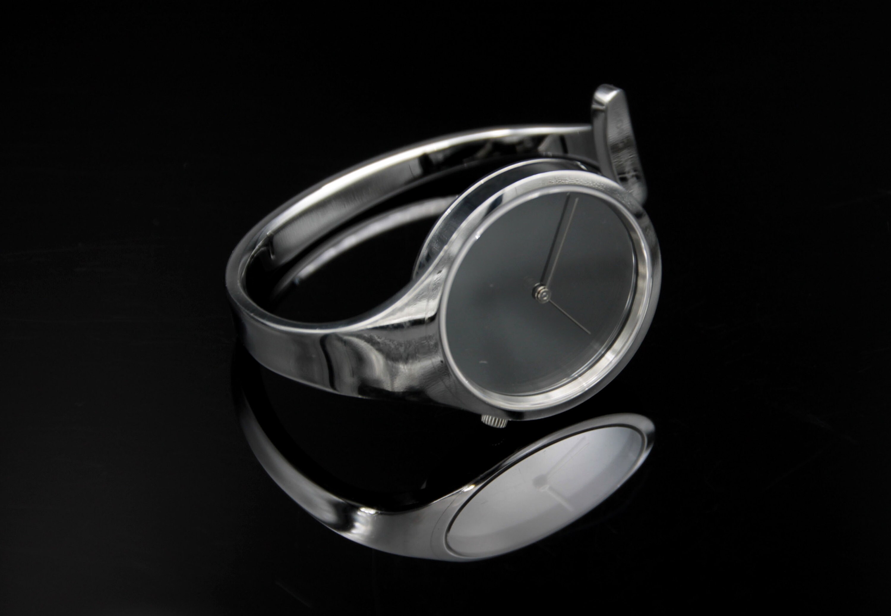 GEORG JENSEN Open Bangle Watch Mirror 326 Design Vivianna Torun Etsy