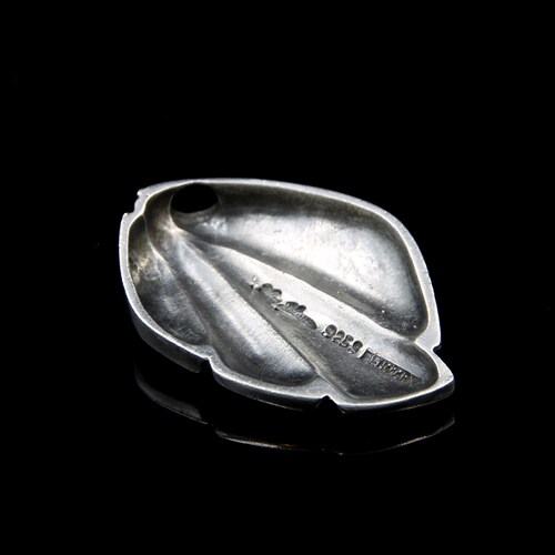 Vintage Hans Hansen HaH Modernist Sterling Silver Petal shops Pendant