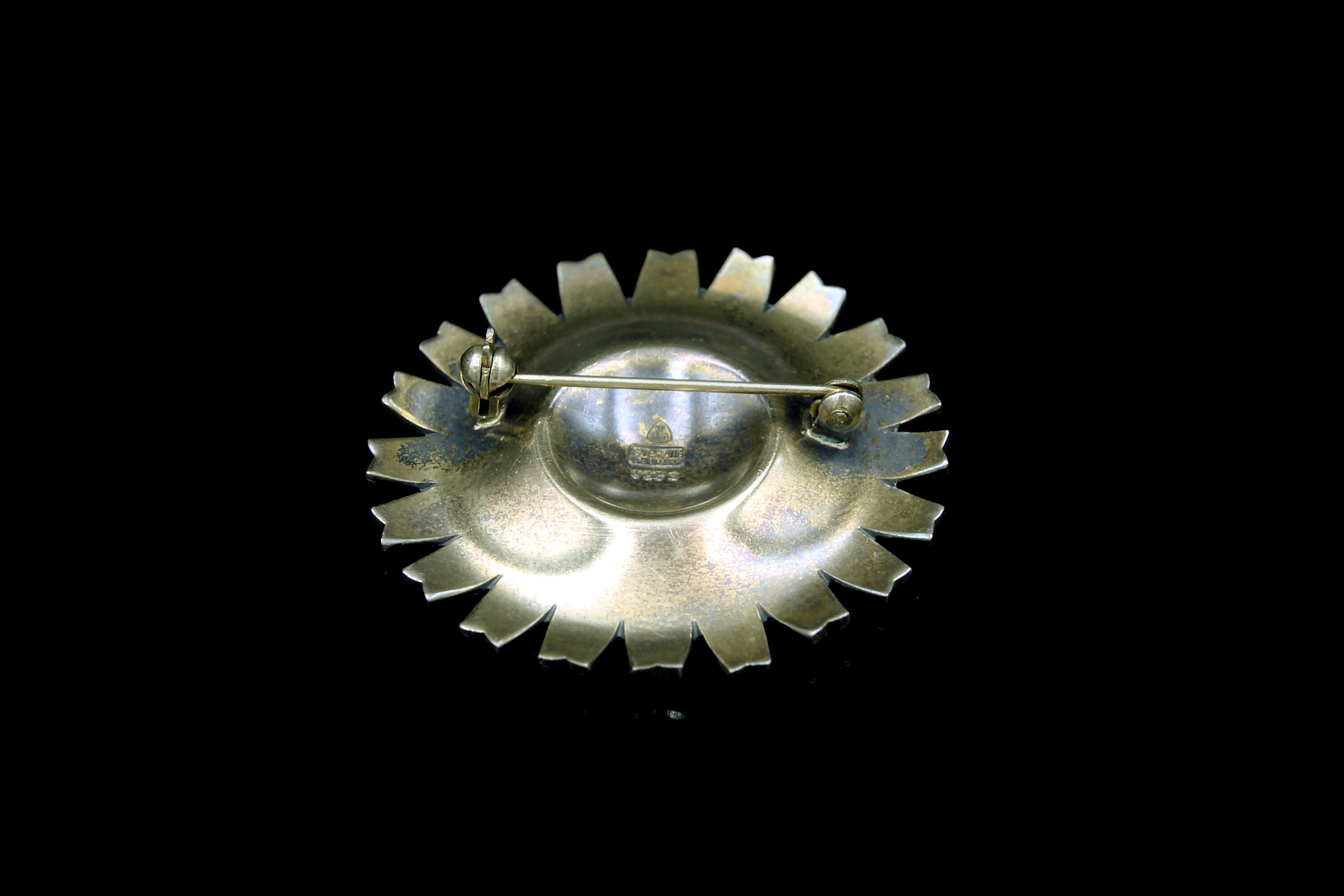 Anton Michelsen デイジー フラワー シルバー ブローチ current3_IMG