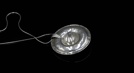 Bernhard Hertz Solid Silver Pendant Necklace Dani… - image 4
