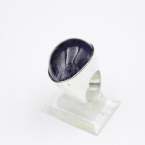 Allan Børge Larsen Anillo de Plata de Ley con Amatista / Dinamarca