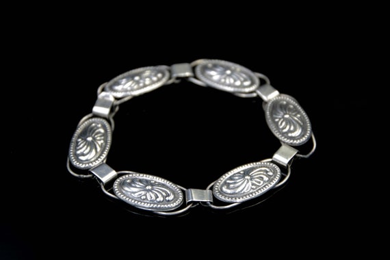 Danish 1950's Sigfred Pedersen Silver 830S Links Bracelet