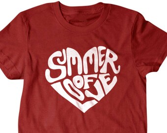 Love shirt, Heart shirt, Summer of Love, funny shirts, gift for him, and her, hilarious tees 357