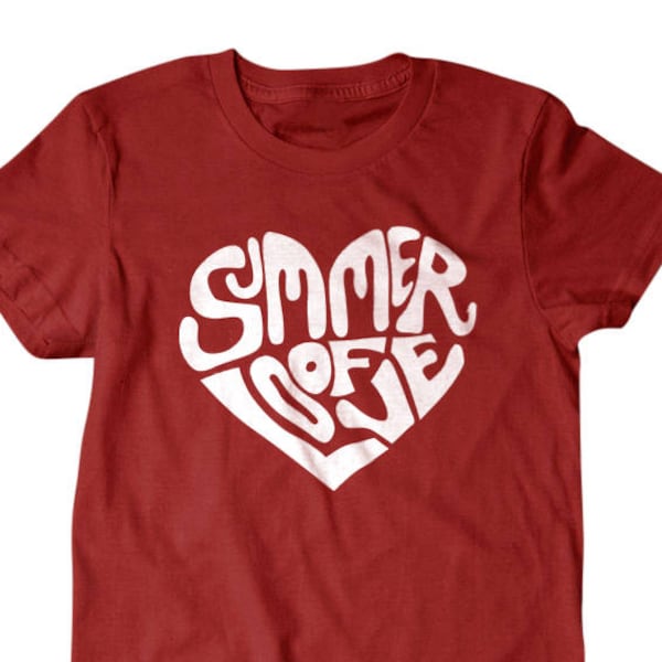 Love shirt, Heart shirt, Summer of Love, funny shirts, gift for him, and her, hilarious tees 357