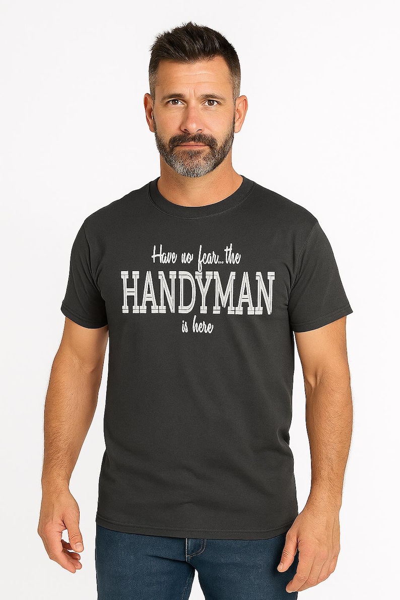 Handyman Shirt – “Have No Fear, the Handyman Is Here” Funny Repair Dad Tee, Gift for Him, Tools T-Shirt afbeelding 1