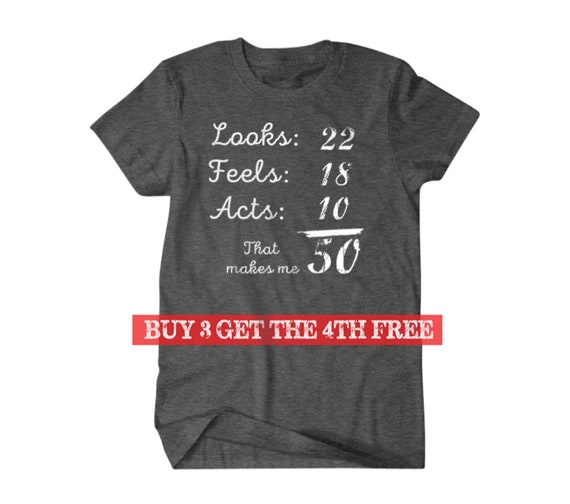 funny turning 50 t shirts