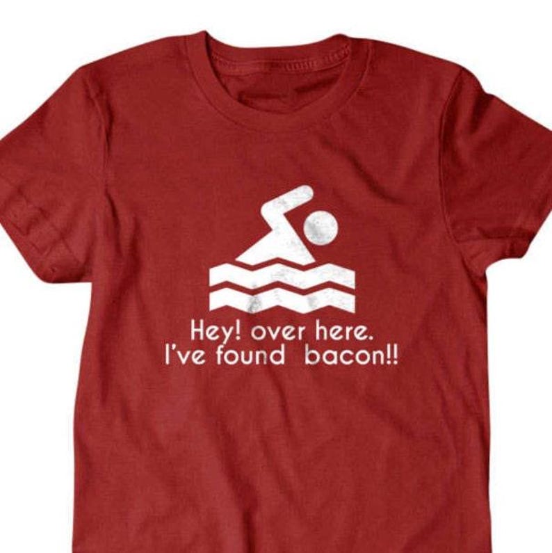 Funny Bacon Shirt – “I Found Bacon” Tee | Bacon Lover Gift | Hilarious Food T-Shirt for Him or Her | Gift for Dad, Boyfriend, or Husband image 2