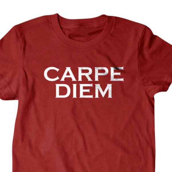 Carpe Diem T-shirt, tumblr clothing, Seize the day shirt, diem shirt,  Funny T Shirts for Men T Shirts for Boyfriend 34