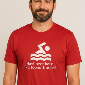 Funny Bacon Shirt – “I Found Bacon” Tee | Bacon Lover Gift | Hilarious Food T-Shirt for Him or Her | Gift for Dad, Boyfriend, or Husband image 1