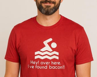 Funny Bacon Shirt – “I Found Bacon” Tee | Bacon Lover Gift | Hilarious Food T-Shirt for Him or Her | Gift for Dad, Boyfriend, or Husband
