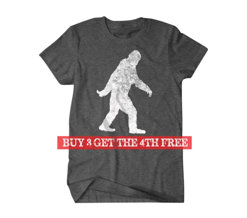 Bigfoot Tshirt Sasquatch Funny T Shirts for Men Yeti T Etsy
