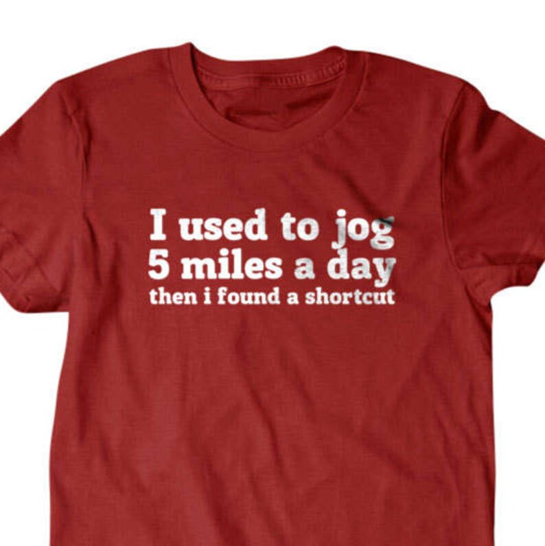Camiseta para correr, camiseta para trotar, camiseta divertida para hacer ejercicio, camiseta, camiseta divertida, regalos para papá, camisa, novio, esposo imagen 1