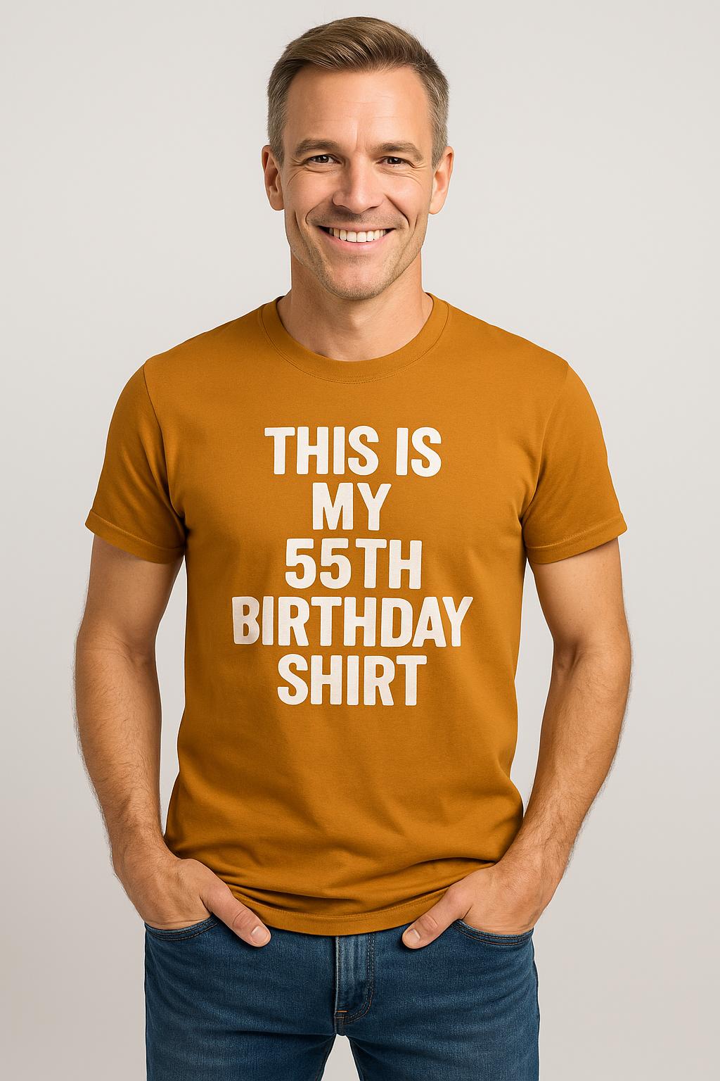 55th Birthday Shirt | Funny 55 Years Old T-shirt for Men | Gift