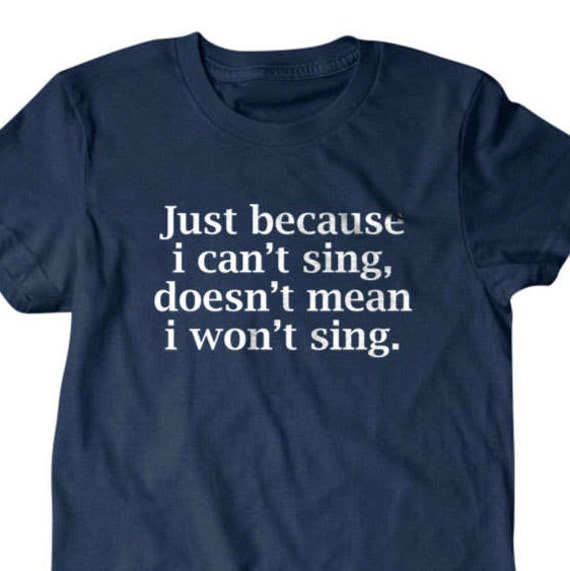 Karaoke T-shirt Sing Funny T shirt gifts for dad shirt | Etsy