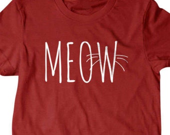 Meow T-shirt, Cat lover t shirt, Funny T shirt, gifts for dad,  shirt, boyfriend, husband 4