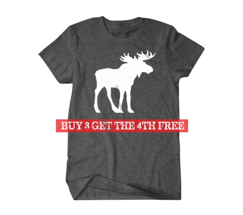 Moose T-shirt, moose shirt, Hiking shirt, Funny T shirts, Funny T Shirts for Men T Shirts for Boyfriend & Husband 458 image 1