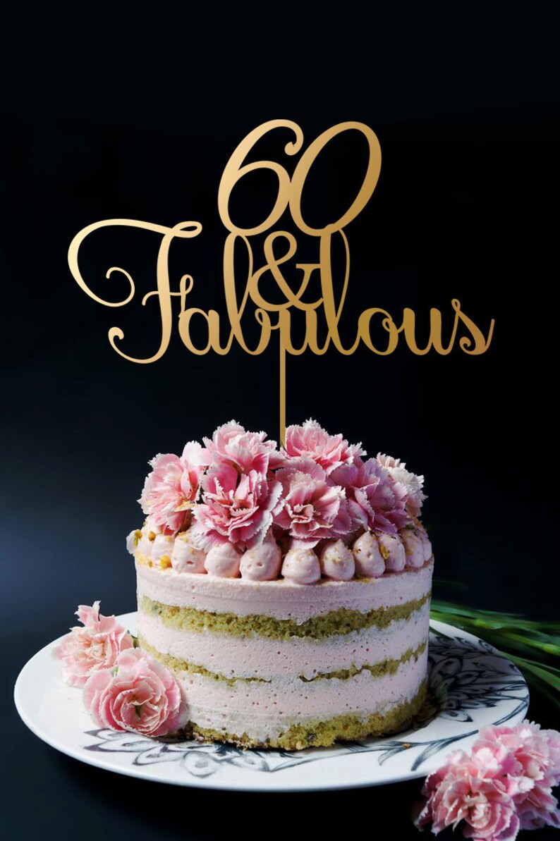 Birthday Cake Topper 60th Birthday Cake Topper 60th | Etsy