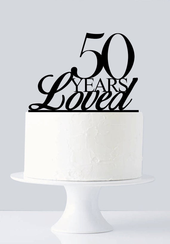 50 years loved cake