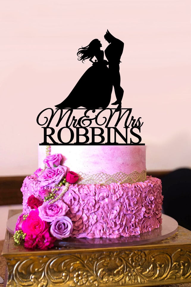batman wedding cake topper