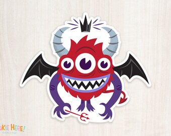 Bat Boy High Quality Vinyl Bat Monster Sticker!