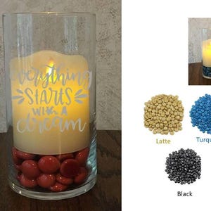 Inspirational Flameless Flickering Cylinder Candle